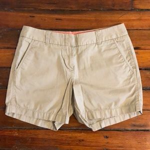 J. Crew Khaki Chino Shorts